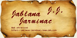 Jablana Jarminac vizit kartica